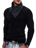 Men's Chic Shawl Collar Slim Fit Pocket Knitted Sweater