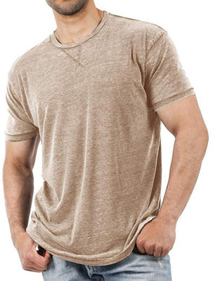 Comfortable Solid Color Casual Short-Sleeved T-Shirt