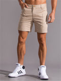 Men's Fashion Summer Button Pockets Stretchy Cargo Shorts