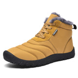 Winter Soft Sole Warm Flat Waterproof Ankle Snow Boots for Men