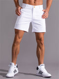 Men's Fashion Summer Button Pockets Stretchy Cargo Shorts