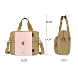 Men's Large Capacity Multifunctional Canvas Business Handbag