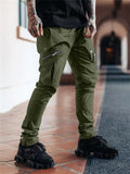 High Street Multi Pockets Slim Ankle Tied Pants for Men