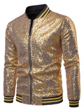 Man Fashion Sparkle Sequin Performance Party Jacket