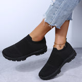 Women's Textile Solid Color Slip-On Loafers