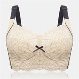 Women's Lace Jacquard Wireless Cozy Lightly Lined Bra - Nude