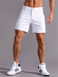 Men's Fashion Summer Button Pockets Stretchy Cargo Shorts