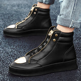 Street Dance Metal Lace Up High Top Martin Boots for Men