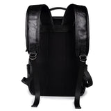 Men's Fashion Travel PU Waterproof Adjustable Shoulder Strap Backpack