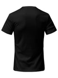 Sporty Solid Color Short Sleeve T-Shirts Outfits