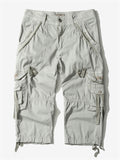 Men’s Relaxed Fit Below Knee 3/4 Length Cargo Shorts