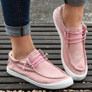 Simple Style Round Toe Extra Soft Cotton Cloth Women Loafers