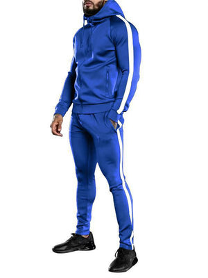 Men's Fashion Running Workout Two-piece Hooded Sets