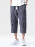 New Arrival Casual Strap Loose Linen Pants