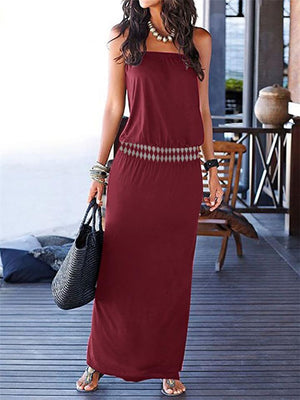 Casual Vintage Bohemia Maxi Dress