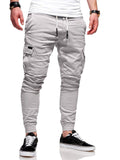 Men's Fashion Drawstring Skinny Cargo Jogger Pants