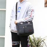 Men's Large Capacity Multifunctional Canvas Business Handbag