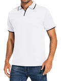 Simple Office Wear Solid Cozy Short Sleeve POLO Shirt for Men