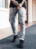 High Street Multi Pockets Slim Ankle Tied Pants for Men