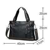 Stylish High Quality Durable PU Leather Handbags for Men