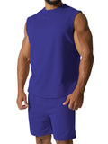 Men's Summer Breathable Sleeveless Round Neck Sports Sets