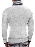 Men's Chic Shawl Collar Slim Fit Pocket Knitted Sweater